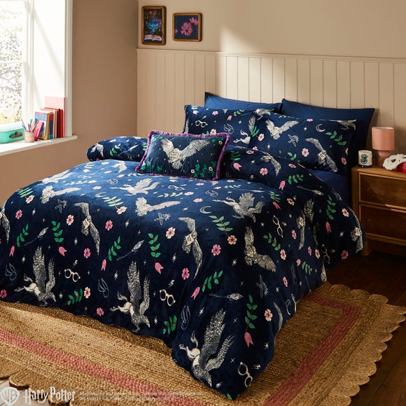 Harry Potter Fleece Duvet Cover and Pillowcase Set