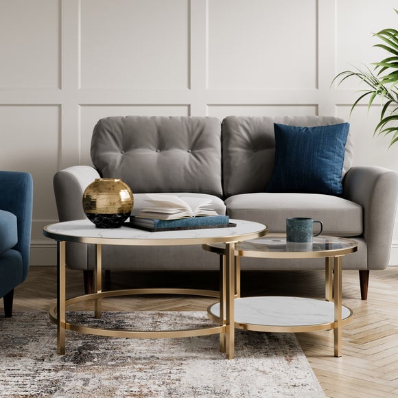 View Sofia Faux Marble Nest Of Coffee Tables View Sofia Faux Marble Nest Of Coffee Tables