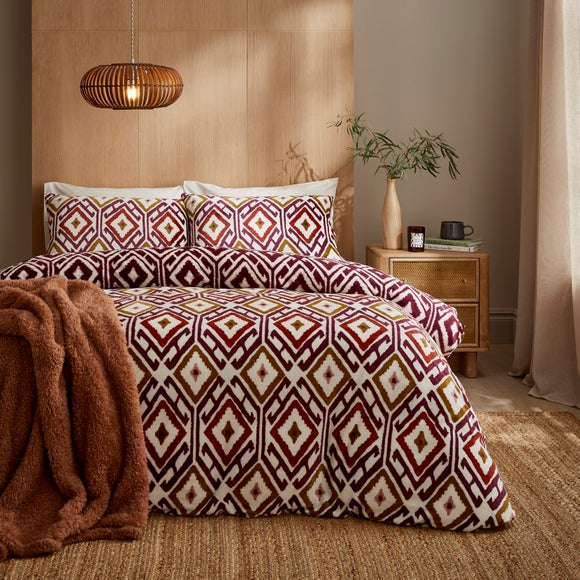 Global Geo Fleece Duvet Cover and Pillowcase Set