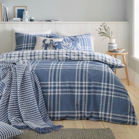 Catherine Lansfield Kelso Check Duvet Cover Pillowcase Set