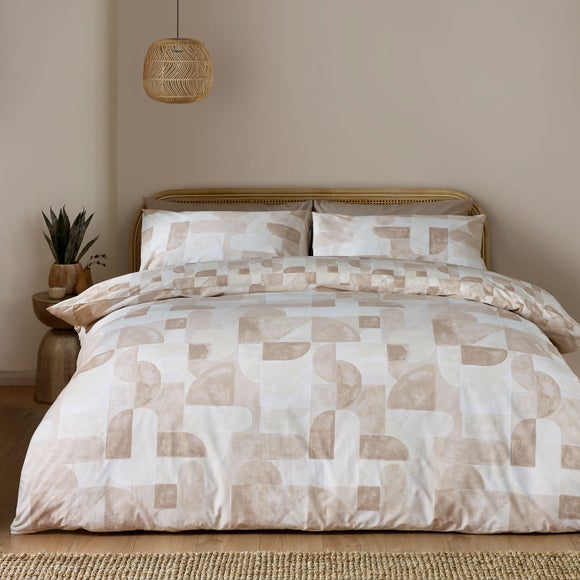 Catherine Lansfield Sloane Geo Reversible Duvet Cover & Pillowcase Set