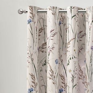 Catherine Lansfield Grasmere Floral Reversible Eyelet Curtains