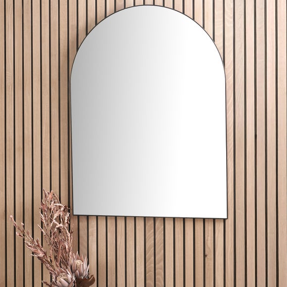 Metal Framed Arched Wall Mirror