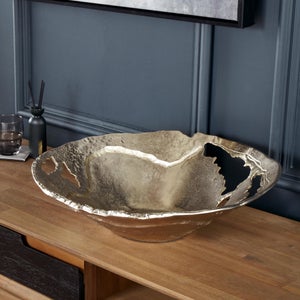 Cast Metal Decorative Bowl