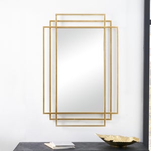 Geometric Rectangular Wall Mirror