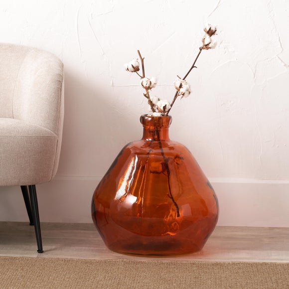 View Orange Organic Shaped Glass Vase View Orange Organic Shaped Glass Vase