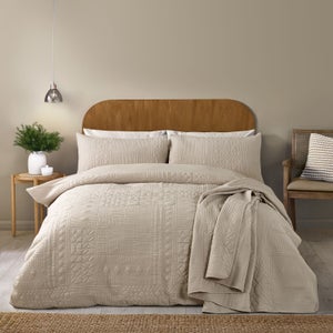 Catherine Lansfield Folkstone Geo Duvet Cover & Pillowcase Set