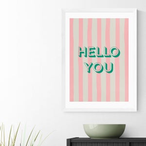 East End Prints Hello You Striped Print