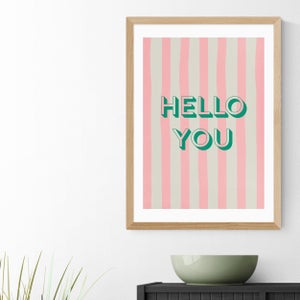 East End Prints Hello You Striped Print