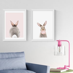 East End Prints Set Of 2 Baby Bunny Prints
