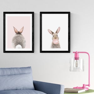 East End Prints Set Of 2 Baby Bunny Prints
