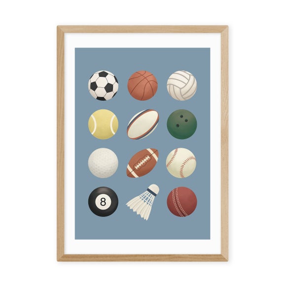 Photo 2 of East End Prints Sports Balls Print Photo 2 of East End Prints Sports Balls Print