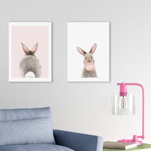 East End Prints Set Of 2 Baby Bunny Prints