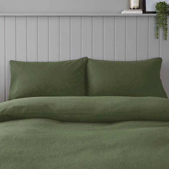 Soft & Cosy 100% Brushed Cotton Standard Pillowcase Pair