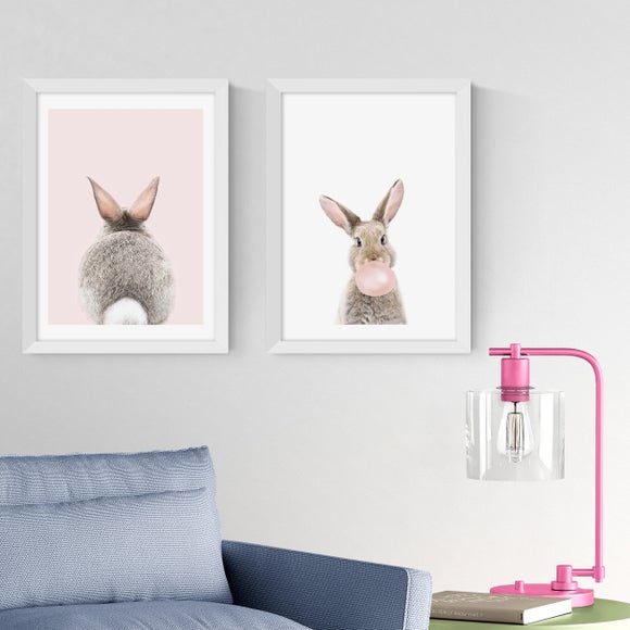 East End Prints Set of 2 Baby Bunny Prints