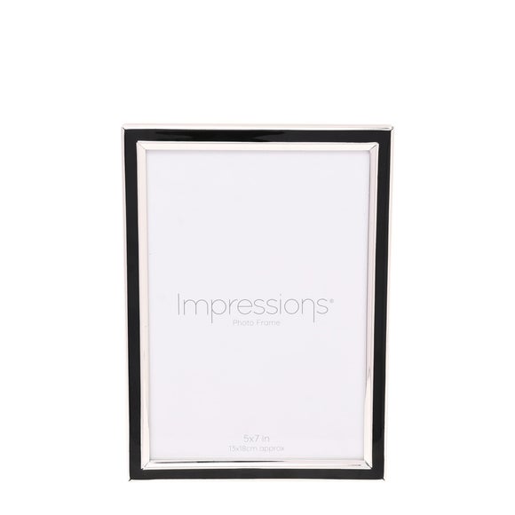 Impressions Black Epoxy Border Photo Frame