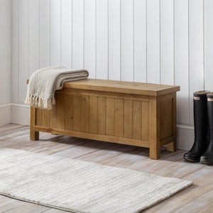 Caleb Wooden Storage Bench