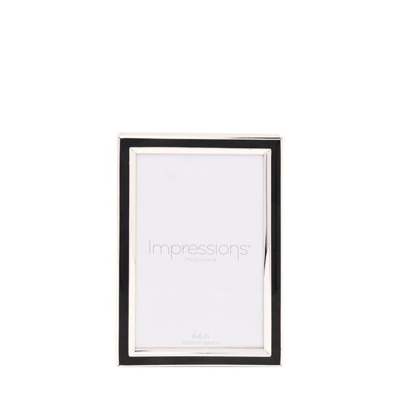 Impressions Black Epoxy Border Photo Frame