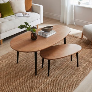 Grayson Coffee Nest Of Tables- Light Mango Wood