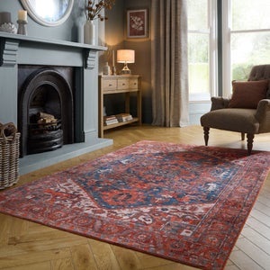 Sofia Traditional Textured Washable Rug