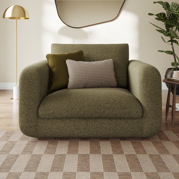 Luca Soft Chenille Snuggle Chair