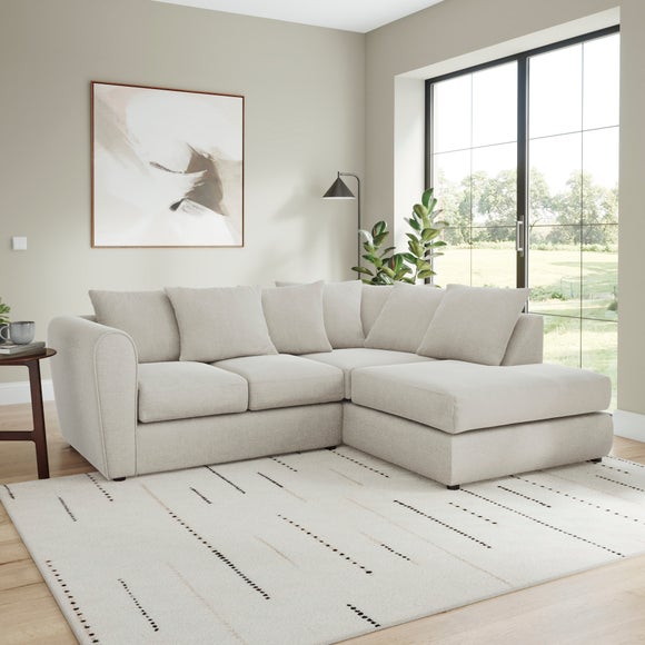 Blake Soft Texture Chenille Corner Chaise Sofa