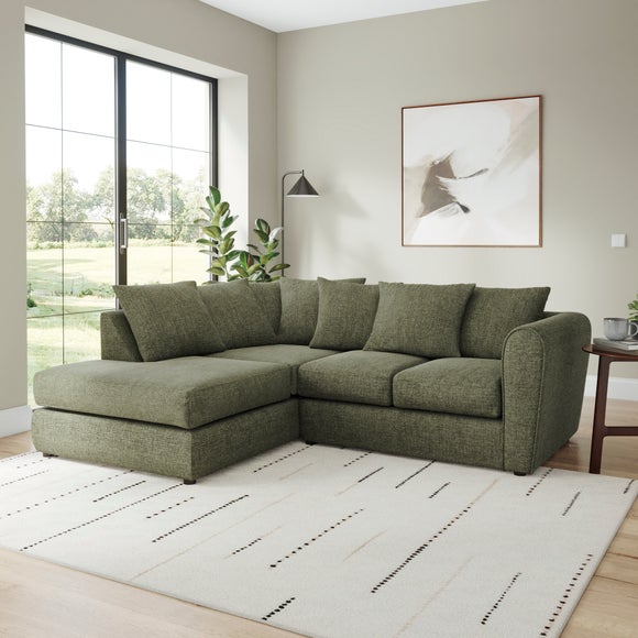 Blake Soft Texture Chenille Corner Chaise Sofa