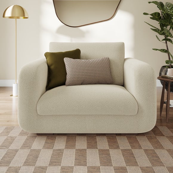 Photo of luca tonal boucle snuggle chair