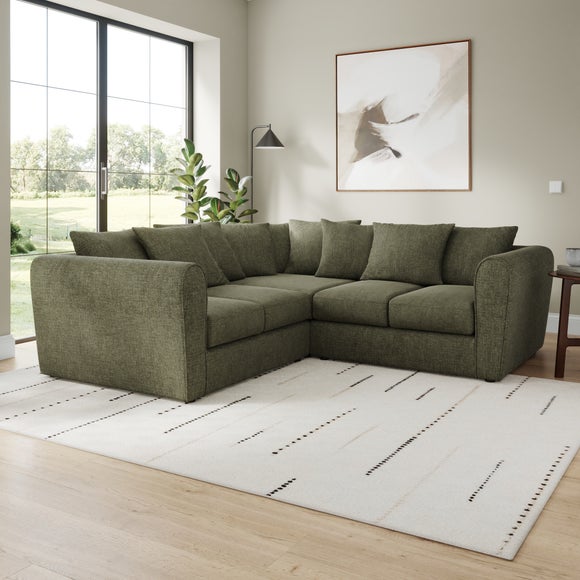 Blake Soft Texture Chenille Large Corner Sofa