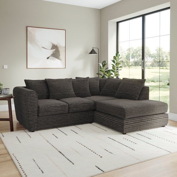 Blake Horizontal Jumbo Cord Corner Chaise Sofa