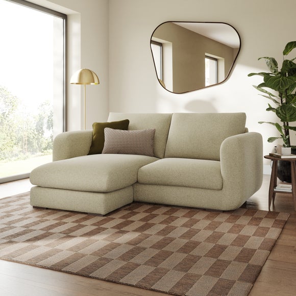 Luca Soft Chenille Reversible Corner Chaise Sofa