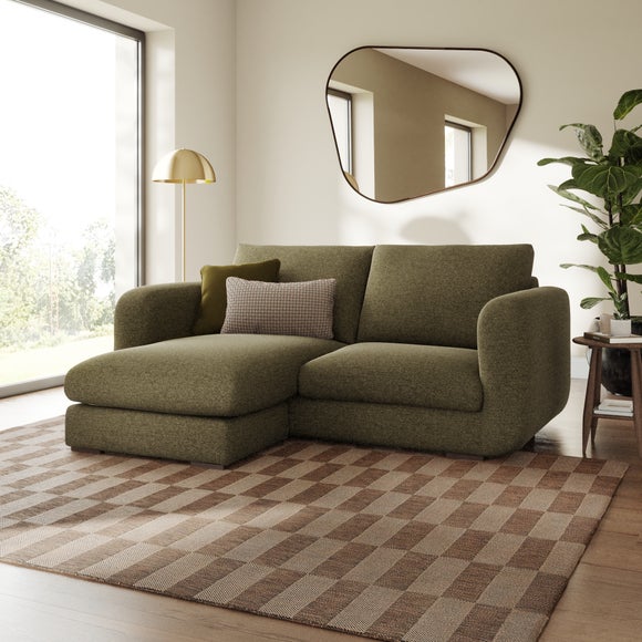 Luca Soft Chenille Reversible Corner Chaise Sofa