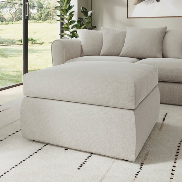 Blake Soft Texture Chenille Footstool