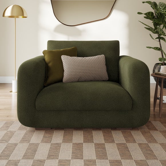 Luca Tonal Boucle Snuggle Chair