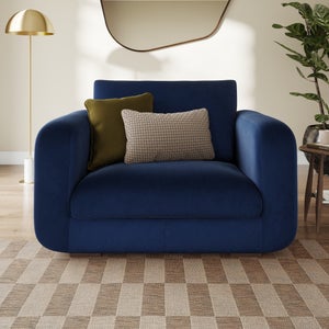 Luca Matte Soft Velvet Snuggle Chair