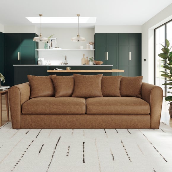Blake Arizona Faux Leather 4 Seater Sofa
