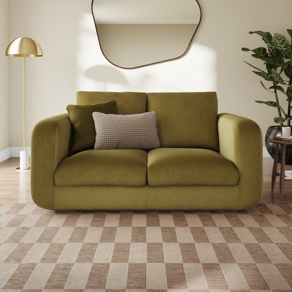 Luca Matte Soft Velvet 2 Seater Sofa