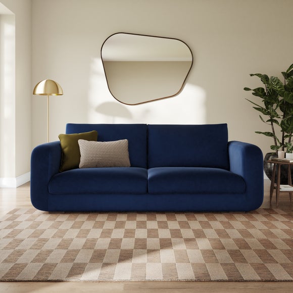 Luca Matte Soft Velvet 4 Seater Sofa