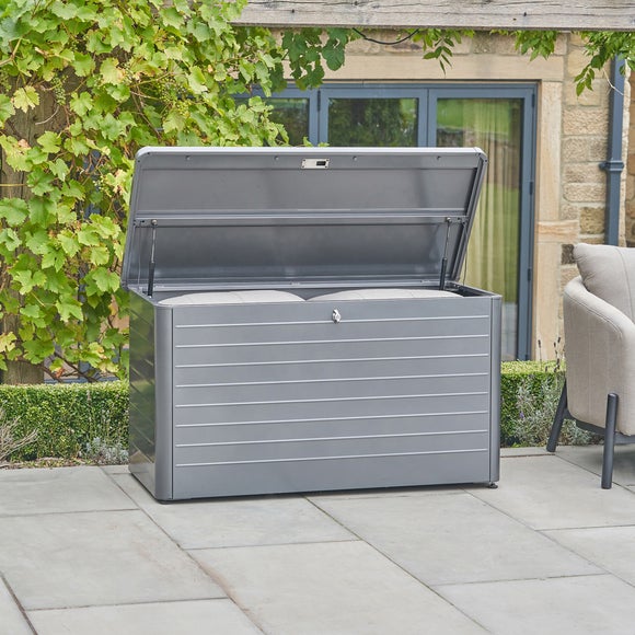 Pacific Lifestyle Rhode Island Small Galvanised Steel Cushion Box