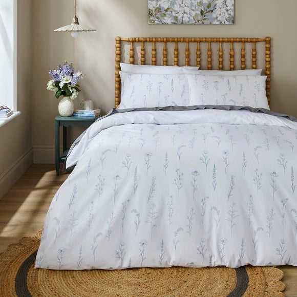 Simple Floral 100% Cotton Duvet Cover & Pillowcase Set