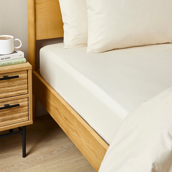 100% Cotton 28cm Fitted Sheet