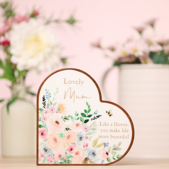 Click to view product details and reviews for The Cottage Garden Mum Heart Plaque.