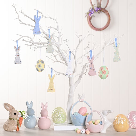 Alzata In Ceramica A Forma Di Coniglietto, Eggs-traordinary Gifting Company. Decorazione Pasqua E Primavera Per Servire Torte, Pasticcini E Panini.