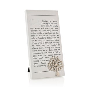 Family Moments Plaque
