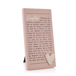 Daughter Moments Plaque