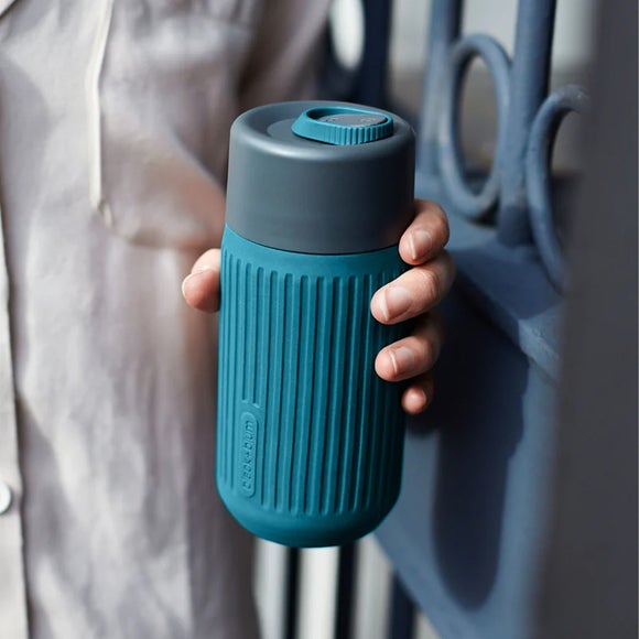 Black and Blum Glass Travel Cup