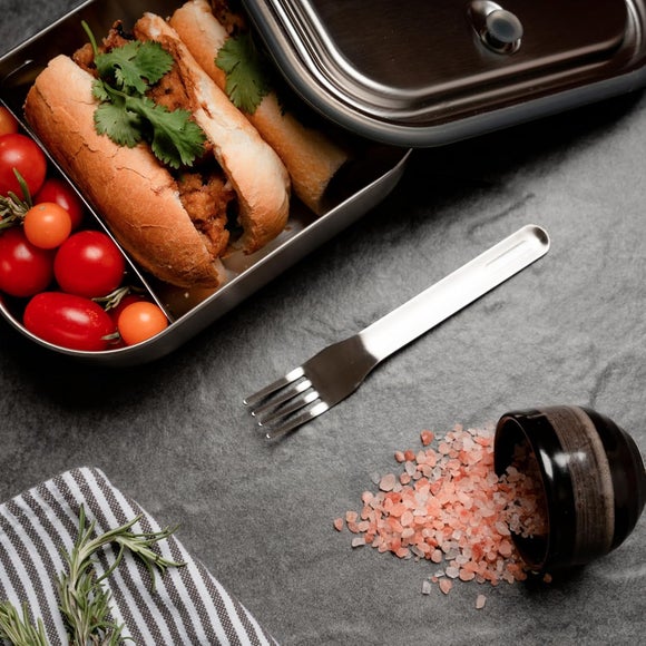 Black and Blum Stainless Steel Lunch Box