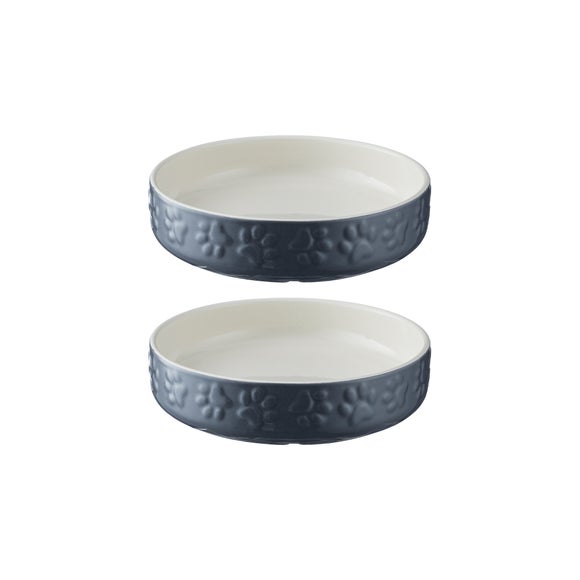 Mason Cash Set of 2 Cat Saucers Blue