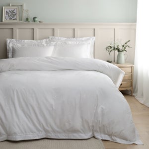 Bianca Lottie Embroidery 100 Cotton Duvet Cover & Pillowcase Set