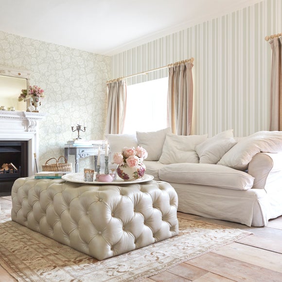 Shabby Chic by Rachel Ashwell Watercolour Stripe Wallpaper